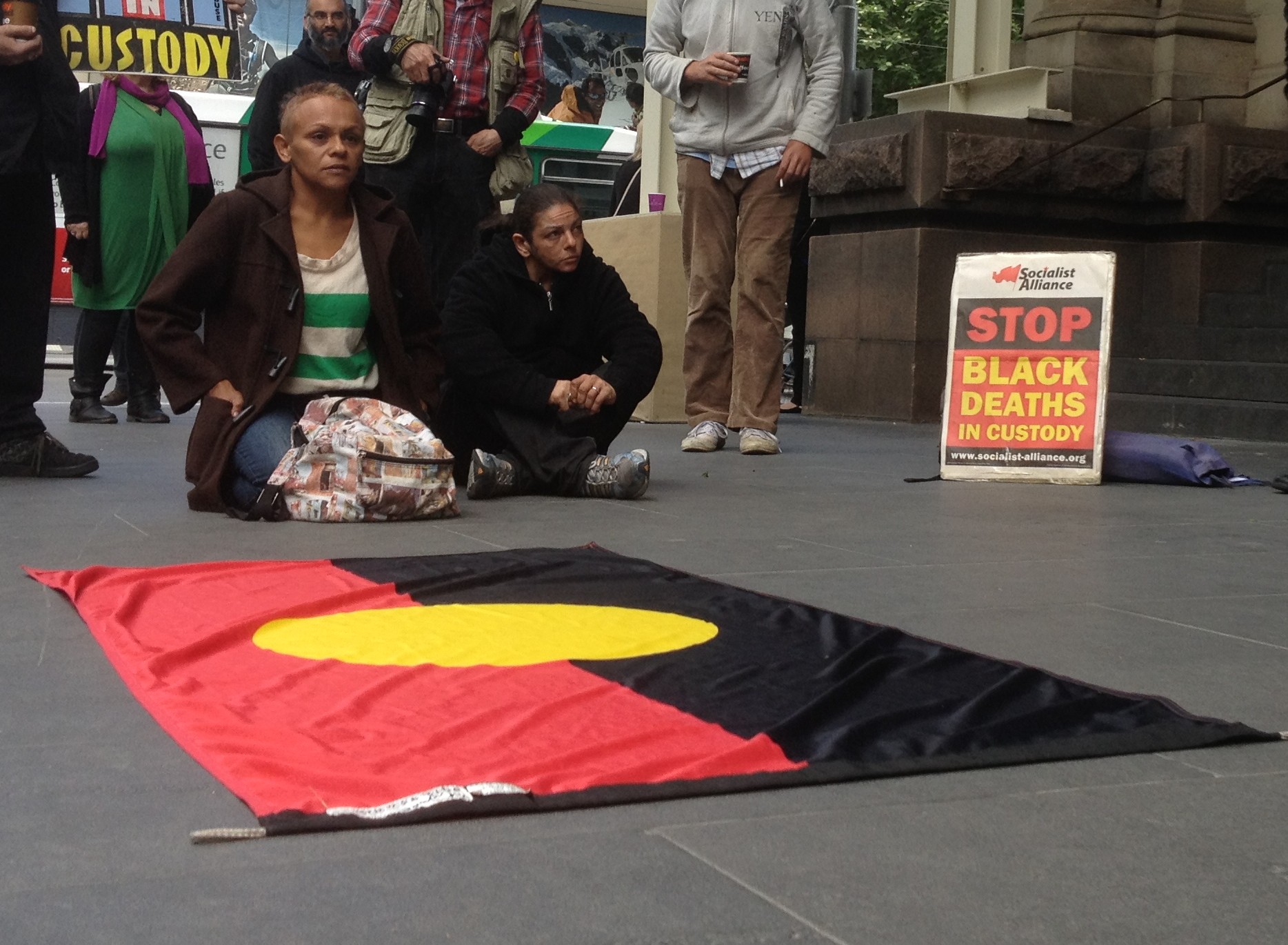A Deaths in Custody protest in Melbourne